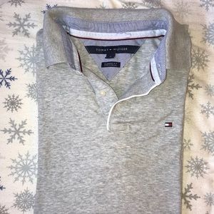 Gray short-sleeve Tommy Hilfiger